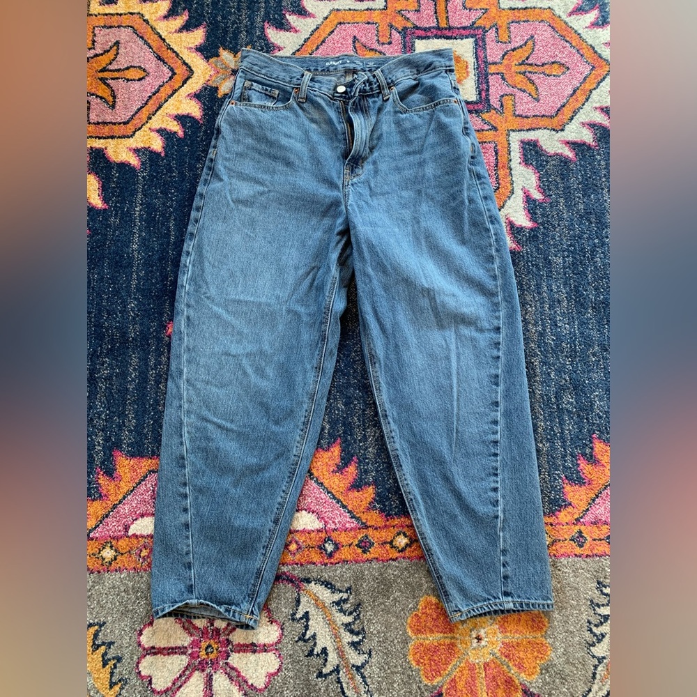 Old Navy extra high rise balloon barrel jeans